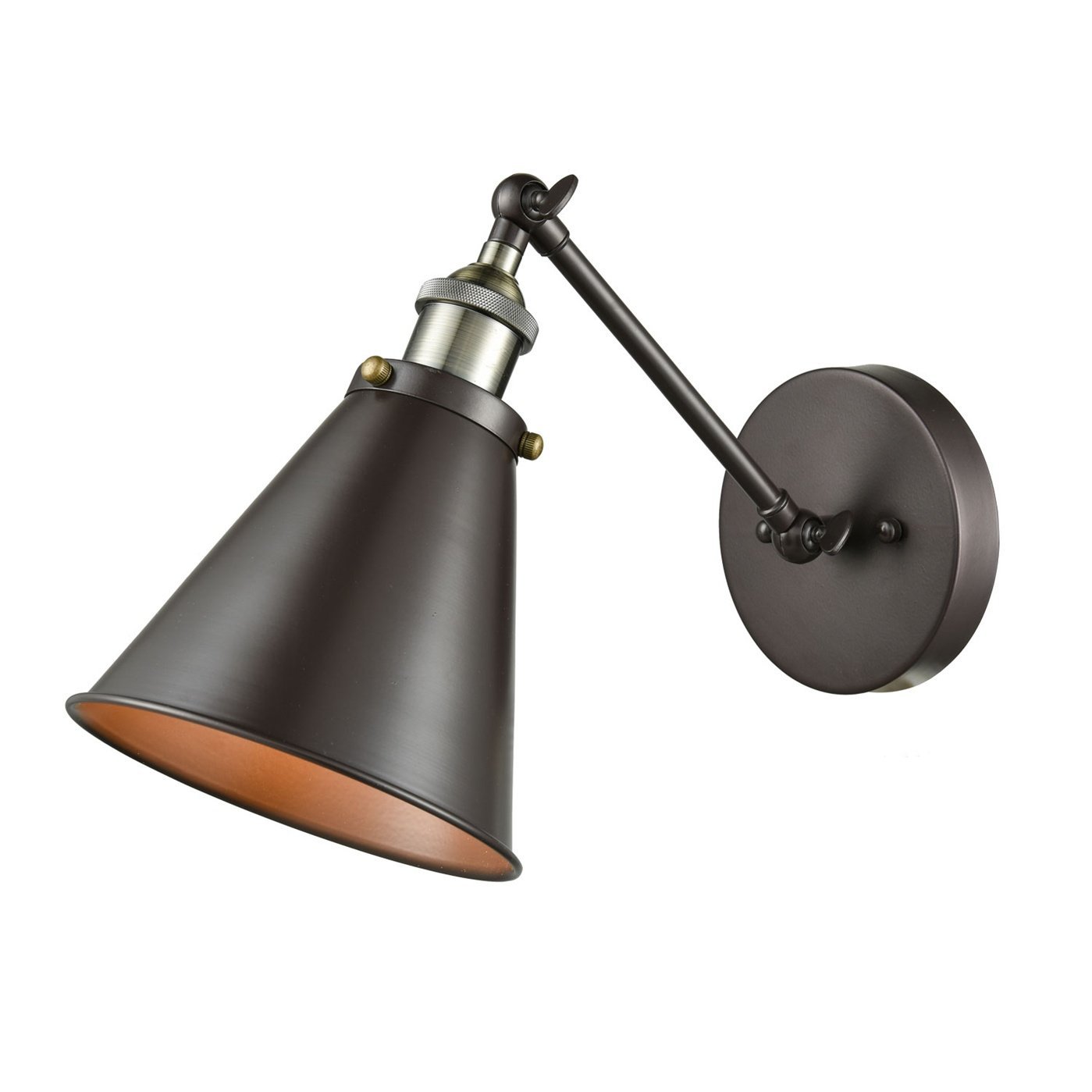 Ecopower Vintage Style Simplicity Wall Swing Arm Lamp Matte Black Picture 1 Of 6