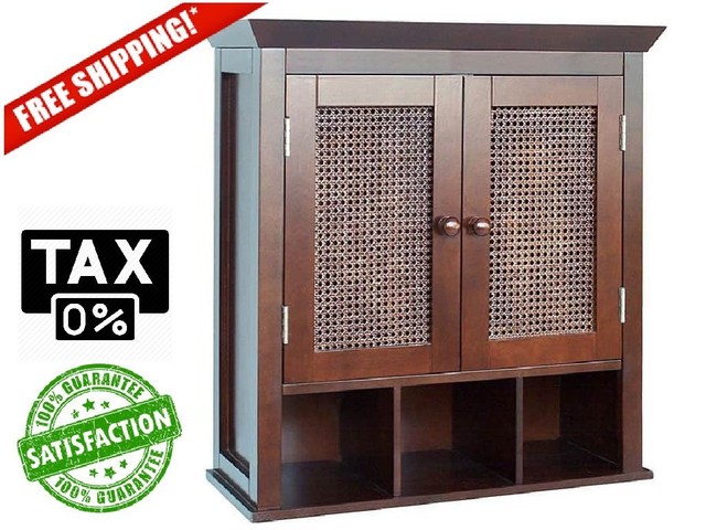 Wall Cabinet Bathroom Medicine Chest 2 Gl Door Espresso Wood Bathroom Wall Cabinet Medicine Chest 2 Door Espresso Wood Vanity Storage Shelves