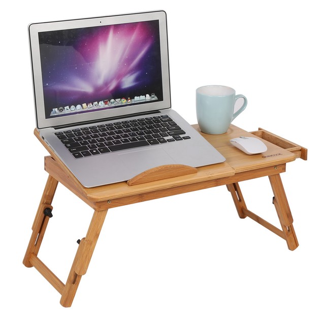 Portable Folding Bamboo Bed Laptop Desk Adjule Lap Notebook Portable Folding Bamboo Bed Laptop Desk Adjule Lap Notebook Table Stand Tray