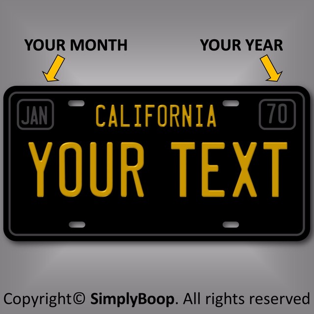 Arizona Personalized Plates >> California Black Your Text Personalized Custom Aluminum License Plate Tag | eBay Arizona Personalized Plates >> California Black Your Text Personalized Custom Aluminum License Plate Tag | eBay