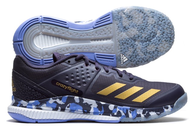 ADIDAS Donna crazyflight Bounce Netball Scarpe Da Ginnastica Scarpe Sportive Blu Sport ADIDAS Donna crazyflight Bounce Netball Scarpe Da Ginnastica Scarpe Sportive Blu Sport