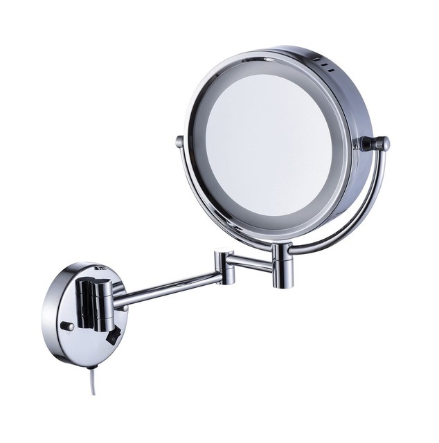 Cavoli Lighted Bathroom Makeup Mirror With Led Light Wall Mount 10x Cavoli Makeup Mirror With Led Lighted Wall Mounted 10x Magnification Chrome