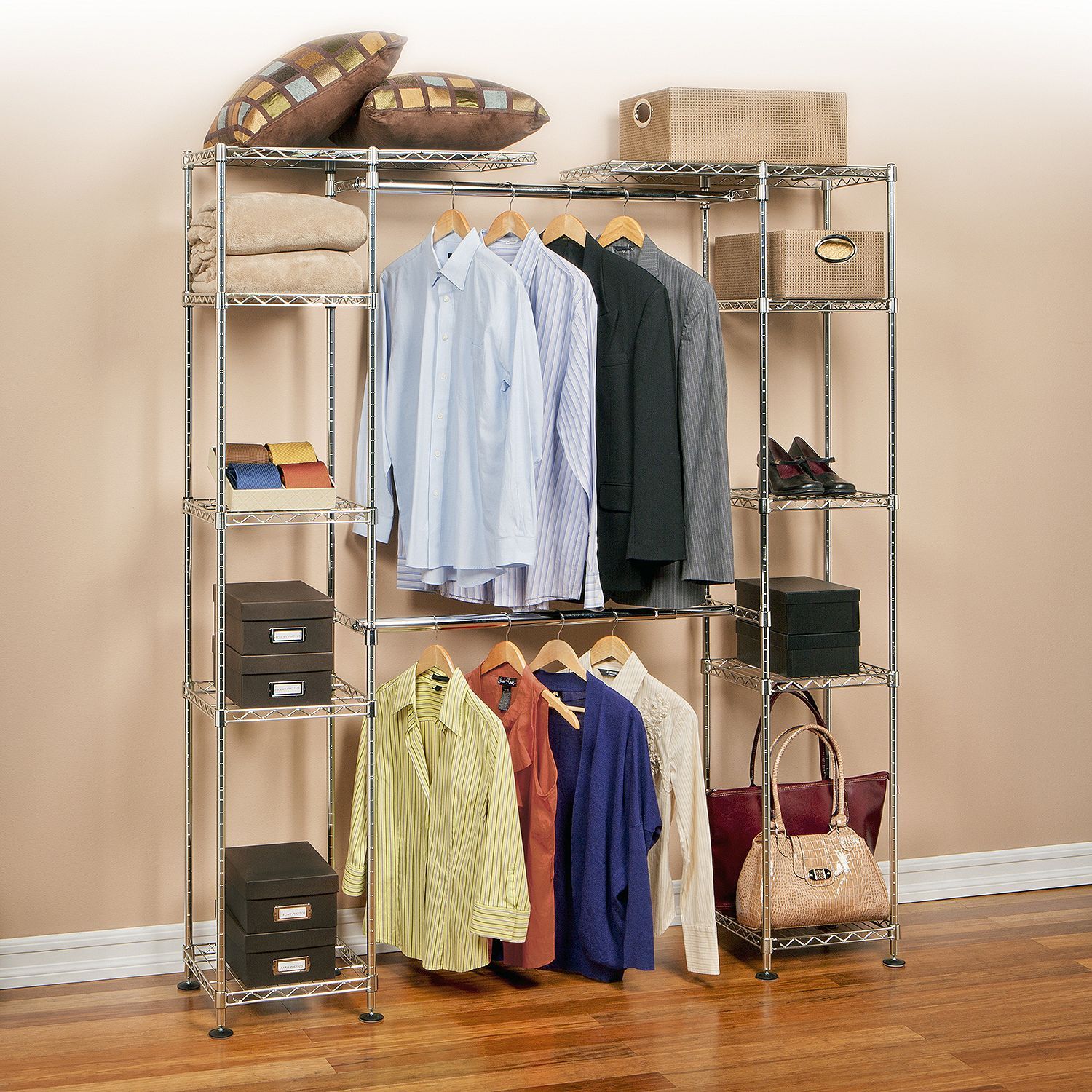 Seville Classics Expandable Closet Room Organizer Industrial Picture 1 Of 4