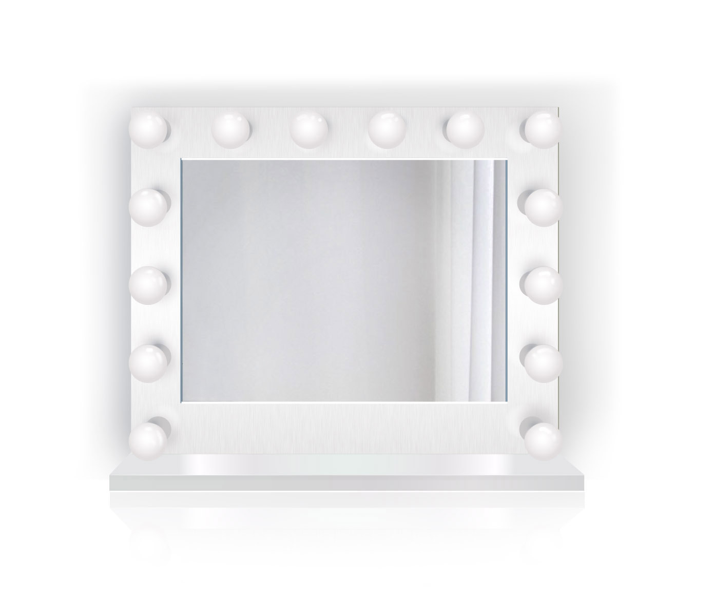 Led Lighted Vanity Wh Hollywood Makeup Mirror 31 X25 Table Or Wall Picture 1 Of 6