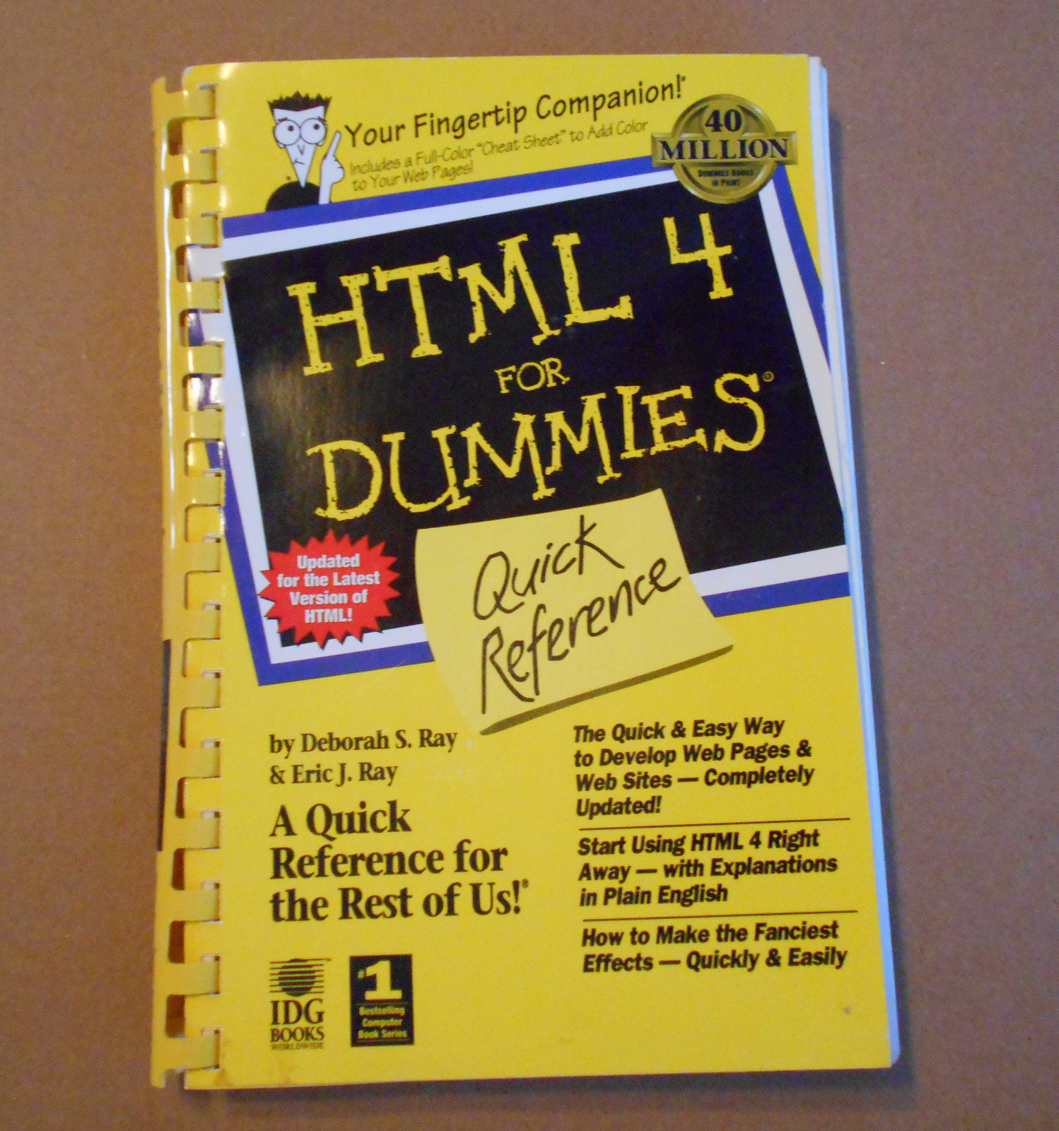 HTML 4 for Dummies : Quick Reference by Deborah S. Ray and Eric J. Ray (1998, Paperback) | eBay