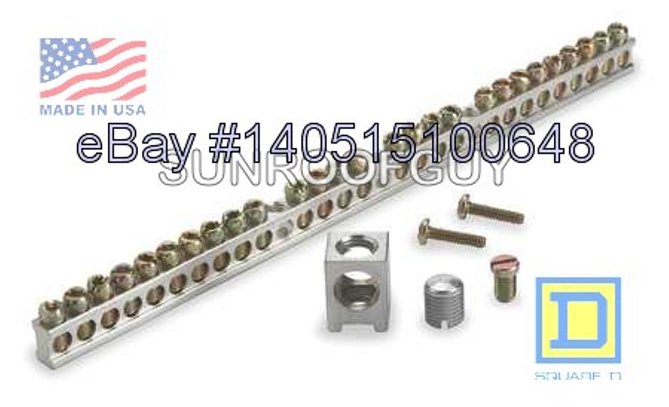 1 Genuine Square D Ground Bar Kit Pk27gta Set 15681 Complete Factory Picture 1 Of 2