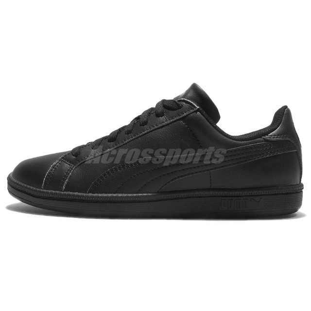 Puma Smash L All Black Leather Retro Mens Tennis Shoes Casual Sneakers 356722 04 Puma Smash L All Black Leather Retro Mens Tennis Shoes Casual Sneakers 356722 04