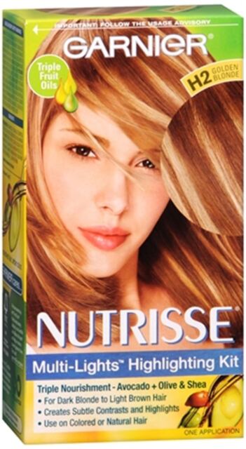 Garnier Nutrisse Nourishing Multi Lights Highlighting Kit Golden Blonde H2 Ebay 