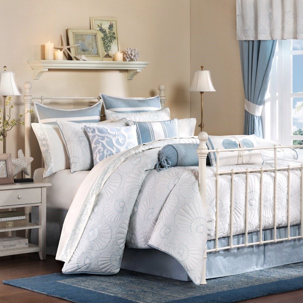 Harbor House Crystal Beach 4 Piece Comforter Set White Full Picture 1 Of 4