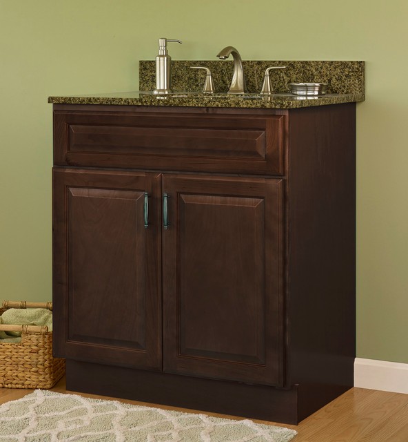 Jsi Quincy 36 Two Door Solid Maple Frame Espresso Finish Vanity Jsi Quincy 36 Two Door Solid Maple Frame Espresso Finish Vanity Cabinet Only