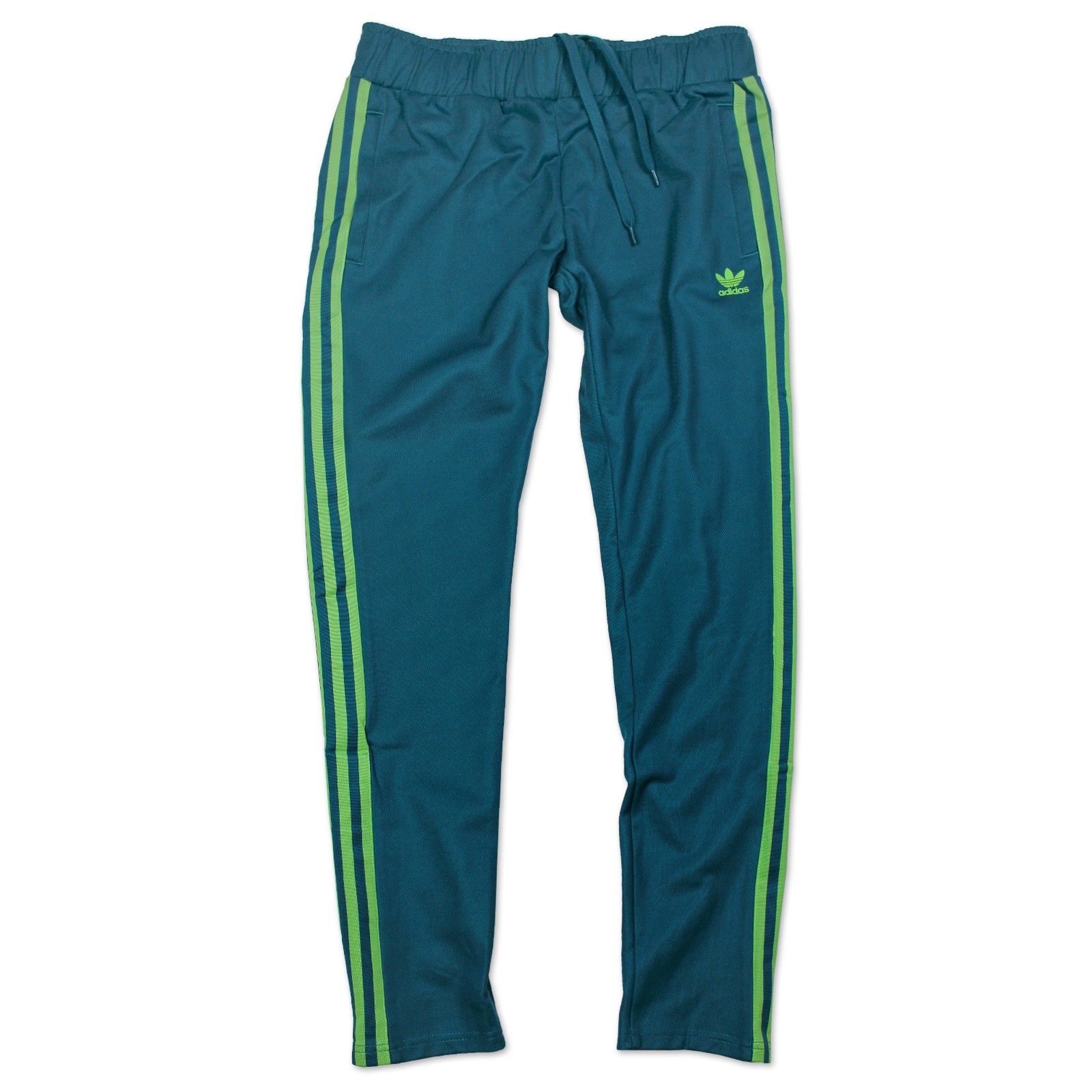 green adidas tracksuit bottoms