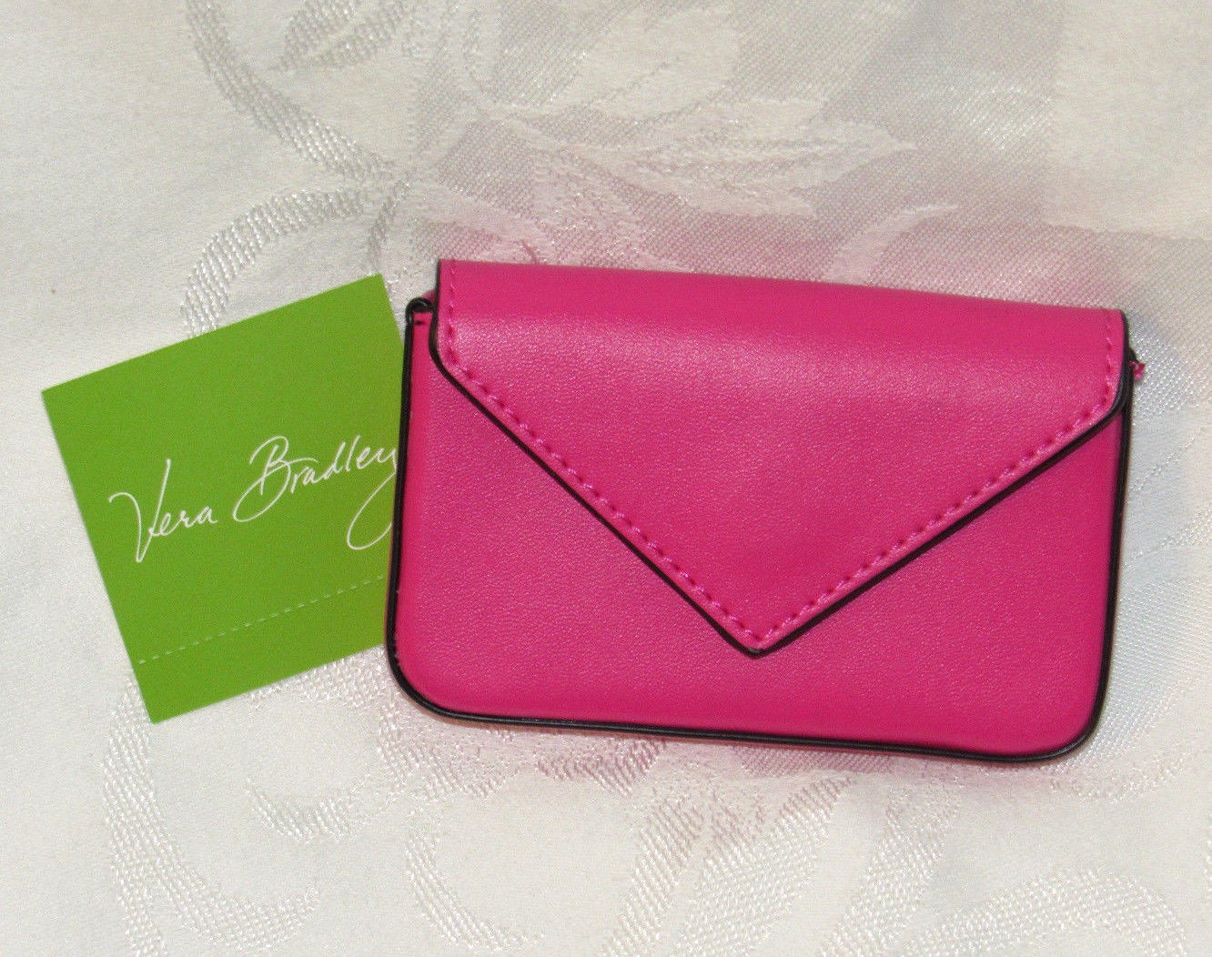 Vera Bradley Fuchsia Envelope Card Case Business Holder Wallet Picture 1 Of 6