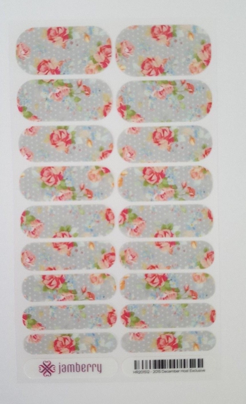 jamberry nail wraps full sheet host dec 2015 hr201512 ebay sheet host