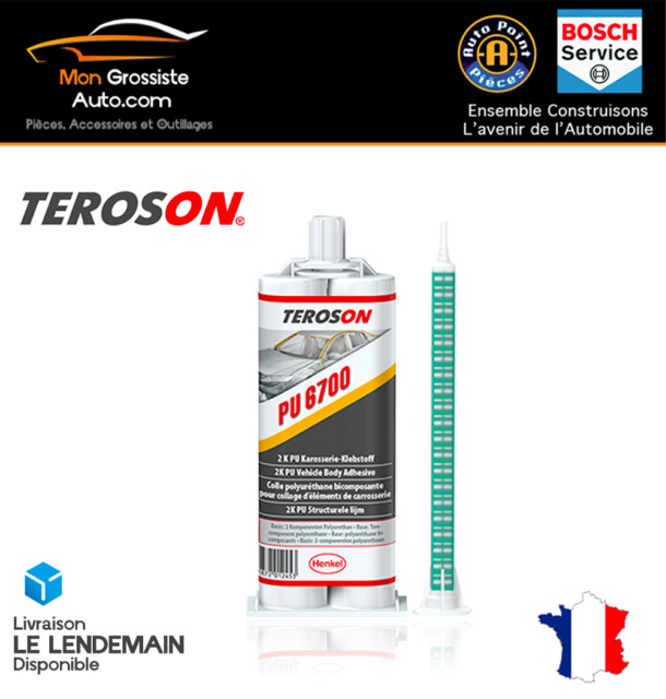 Teroson PU 6700 2k Vehicle Body Adhesive 50ml Mixer Tube Sealant Glue ...