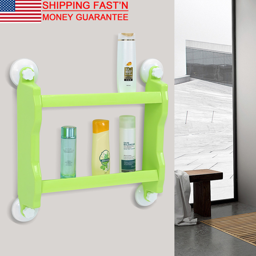 2 Layers Plastic Bathroom Corner Storage Rack Organizer Shower Shelf Picture 13 Of 24