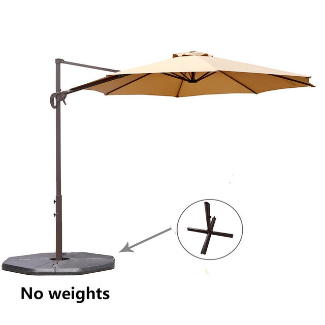 10 Ft Cantilever Patio Umbrella Outdoor Offset Easy Open Lift 360 Le Papillon 10 Ft Cantilever Umbrella Outdoor Offset Patio Easy Open Li