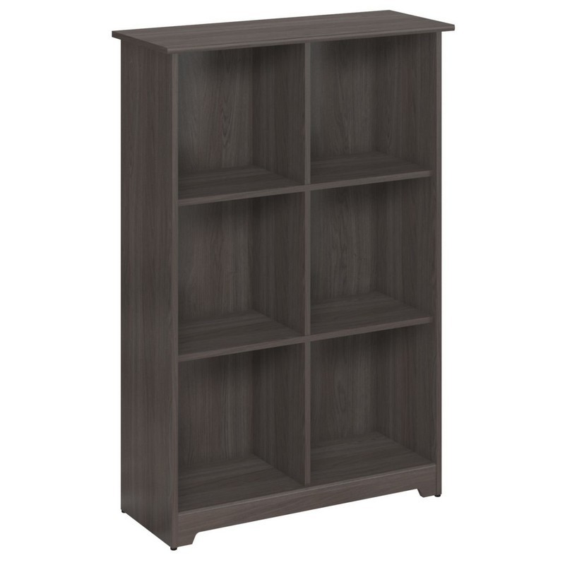 Bush Furniture Cabot Collection 6 Cube Bookcase In Heather Gray Ebay Picture 1 Of