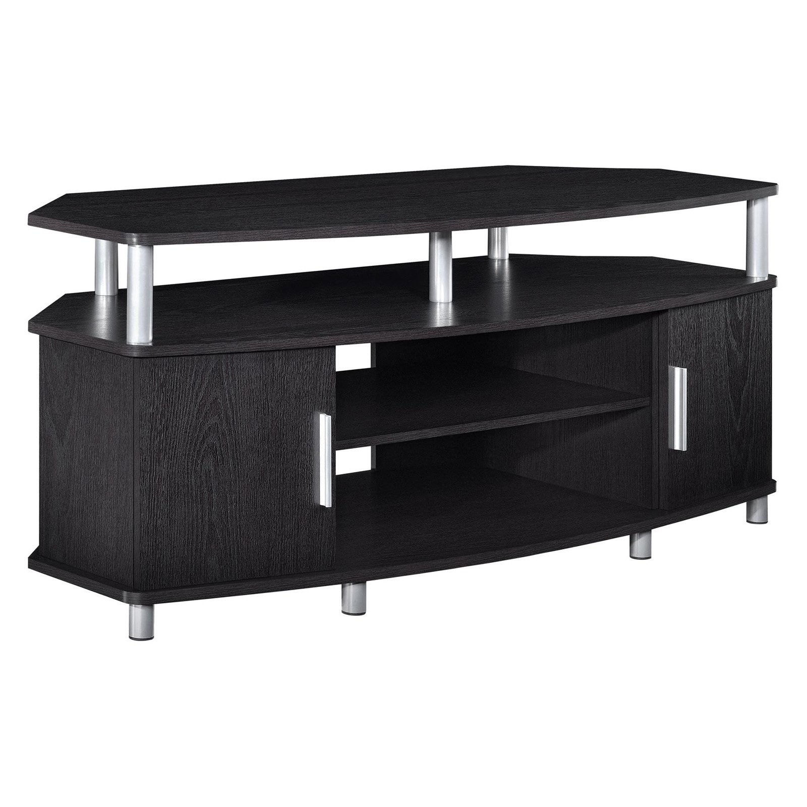 Ameriwood Home Carson 50 Inch Black Corner Tv Stand Console Center Picture 1 Of 3