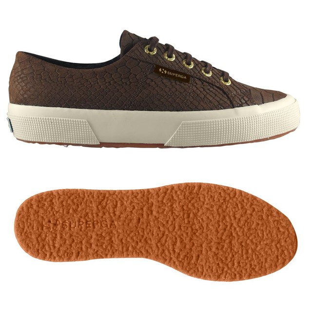 SUPERGA 2750 scarpe SCAMOSCIATE Sneaker DONNA Aut/Inv Anaconda MARRONE caffe 662 SUPERGA 2750 scarpe SCAMOSCIATE Sneaker DONNA Aut/Inv Anaconda MARRONE caffe 662