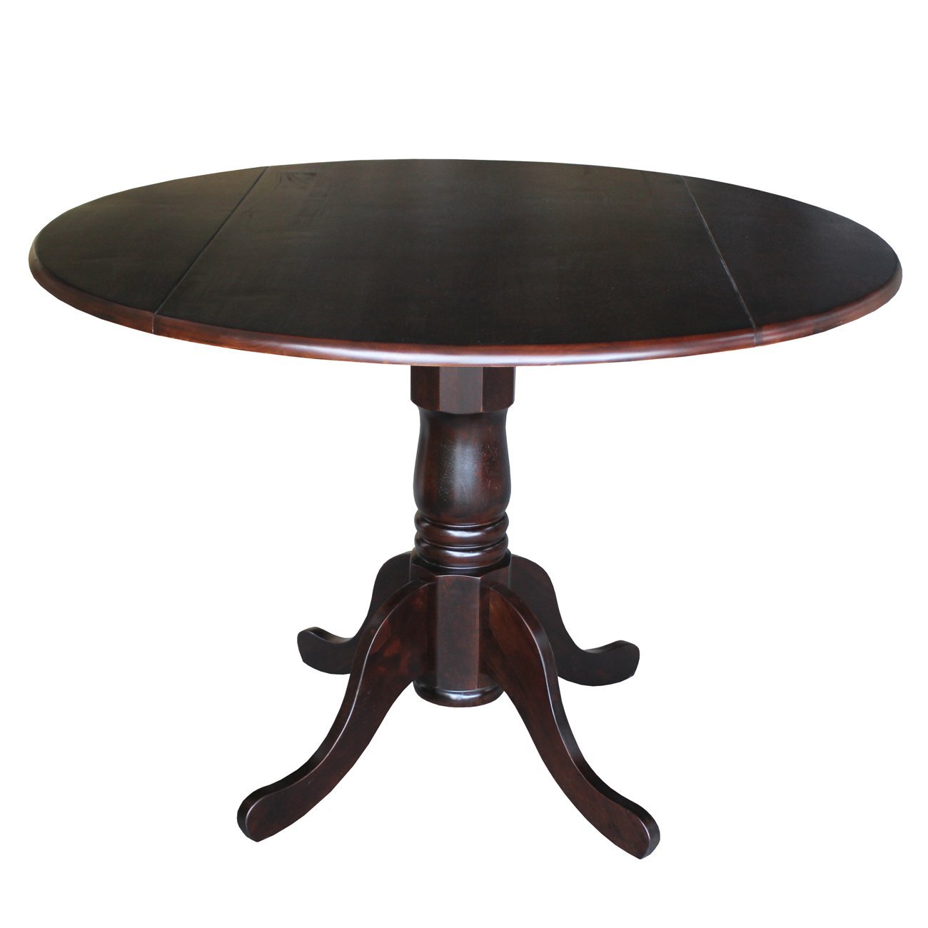 International Concepts Round Dual Drop Leaf Pedestal Table 42 Inch Picture 1 Of