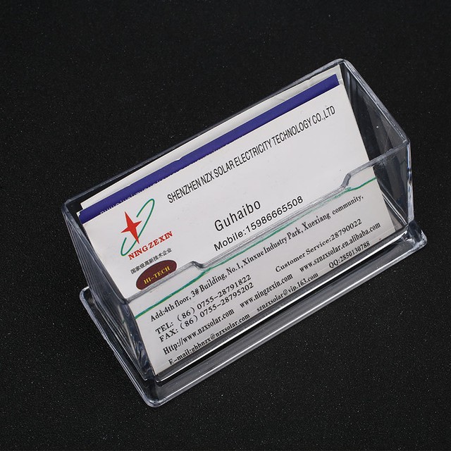 transparent clear plastic business card holder desktop dispensers display stand - Plastic Business Card Holders transparent clear plastic business card holder desktop dispensers display stand - Plastic Business Card Holders