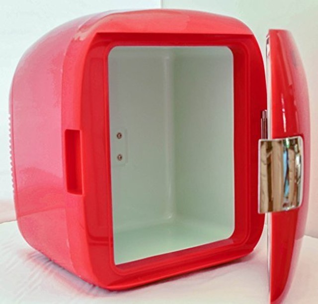 Retro Personal Mini Fridge Home Office Car Or Boat Cooler Ac Dc Uber Liance Ub Xl1 Red Chill 12 Can Retro Personal Mini Fridge