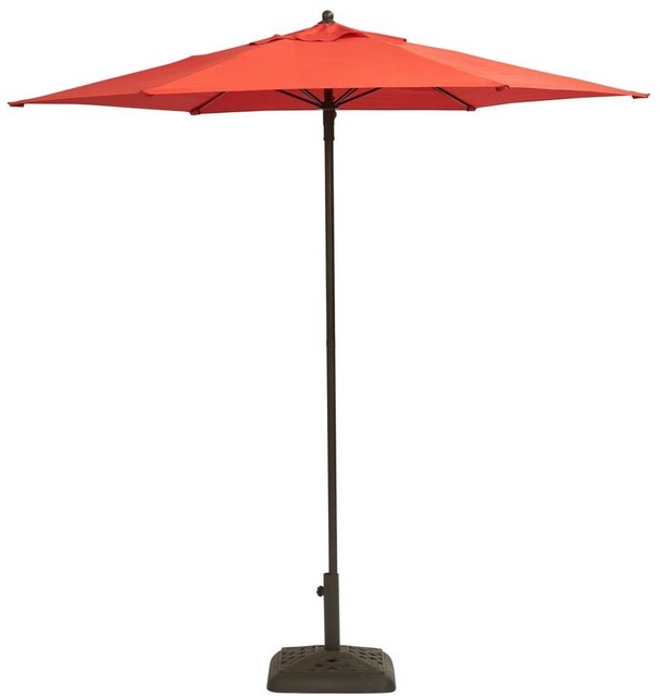 Hampton Bay Patio Umbrella 7 1 2 Ft Steel Ruby Canopy Market Hampton Bay 7 1 2 Ft Steel Patio Umbrella In Ruby