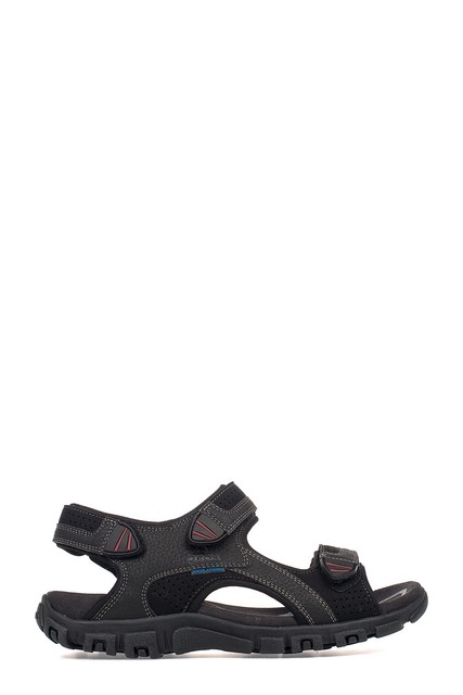GEOX SANDALI UOMO U6224COAU50C9999 PELLE NERO GEOX SANDALI UOMO U6224COAU50C9999 PELLE NERO