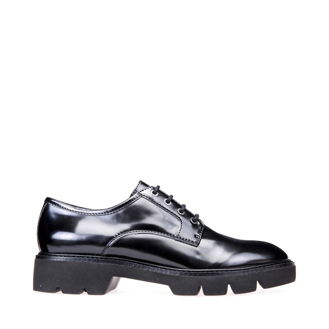 Geox stringata donna mod.Quinlynn in pelle nera 15GD Geox stringata donna mod.Quinlynn in pelle nera 15GD