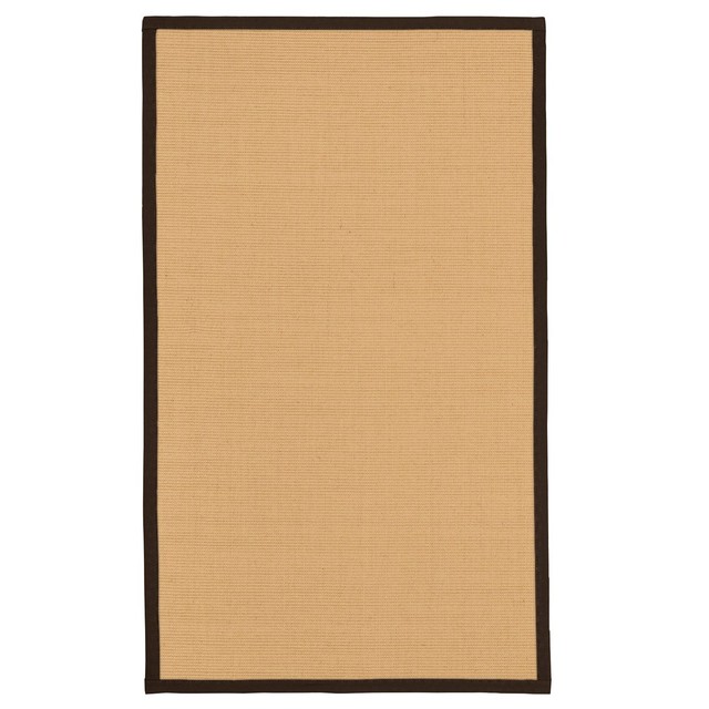 Deco Sisal Rug 2 6 X 8 Natural Cotton Border Ebay Handcrafted Deco Natural Sisal Rug Fudge Binding Be2 6 X 8
