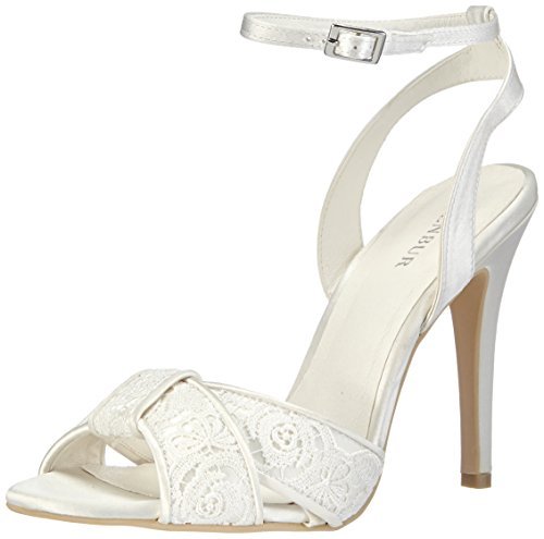 TG.36 Menbur Wedding Paula Scarpe col tacco con cinturino a T Donna TG.36 Menbur Wedding Paula Scarpe col tacco con cinturino a T Donna