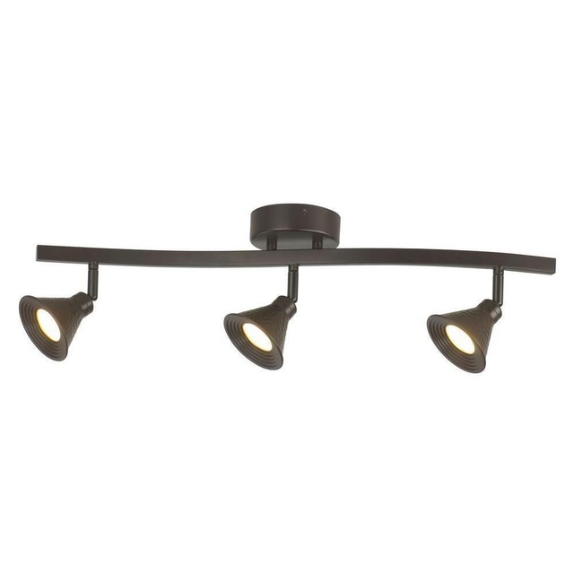 Hampton Bay Dc4019abz 3 Light Led Hammered Shade Directional Track 33 99