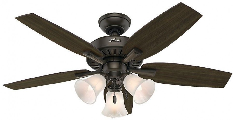 Hunter Atkinson 46in Indoor Bronze Ceiling Fan With Light Kit Model Picture 1 Of 7