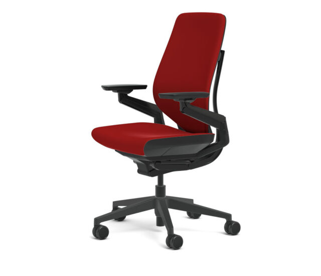 Steelcase Gesture Chair Adjule Cogent Connect Shell Black Frame Steelcase Gesture Chair Adjule Cogent Connect Shell Black Frame Scarlet Red