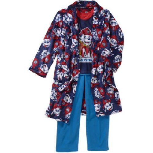 nickelodeon paw patrol 3 pc bathrobe bath robe and pajama set boy boy size 8
