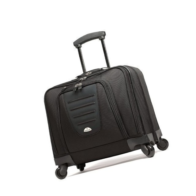 Samsonite 10392 Spinner Mobile Office Wheeled Briefcase Black Ebay Samsonite Spinner Mobile Office Black 15