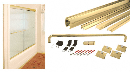 CRL Brite Gold Anodized 60 X 72 Cottage DK Series Sliding Shower ... CRL Brite Gold Anodized 60 X 72 Cottage DK Series Sliding Shower ...