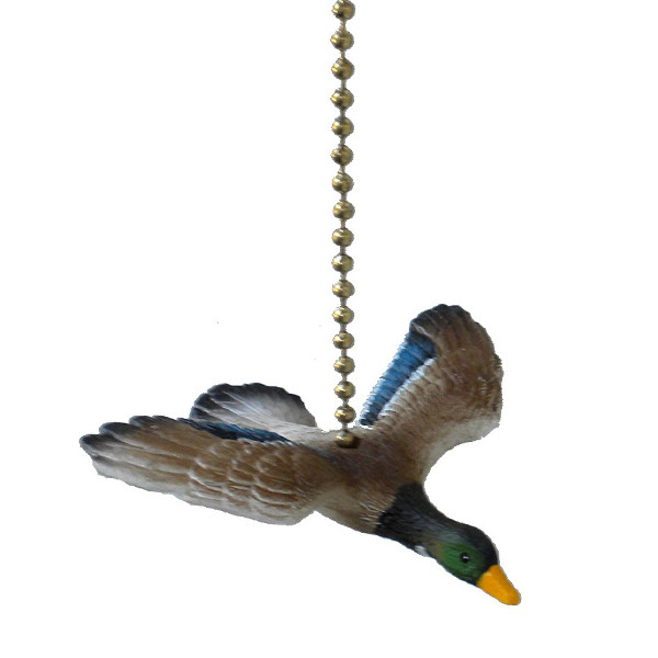 Mallard Duck In Flight Decorative Ceiling Fan Light Pull Clementine Picture 1 Of