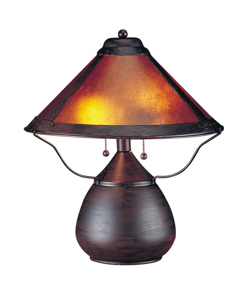 Cal Lighting 40w X 2 Mica Table Lamp Bo 464 Picture 1 Of