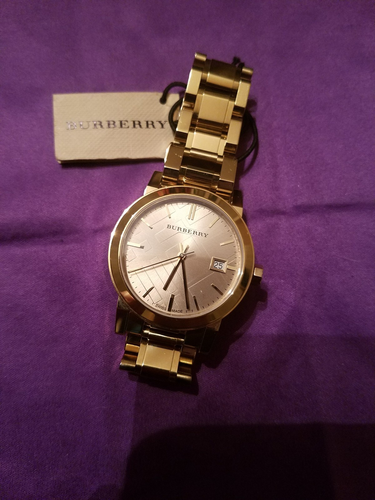 burberry watch purple