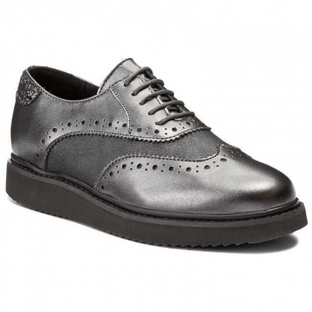GEOX SCARPA A/I DONNA THYMAR D744BB 0AJHS GBK PER SINT.BROGUE DK GREY/ANTHRACITE GEOX SCARPA A/I DONNA THYMAR D744BB 0AJHS GBK PER SINT.BROGUE DK GREY/ANTHRACITE