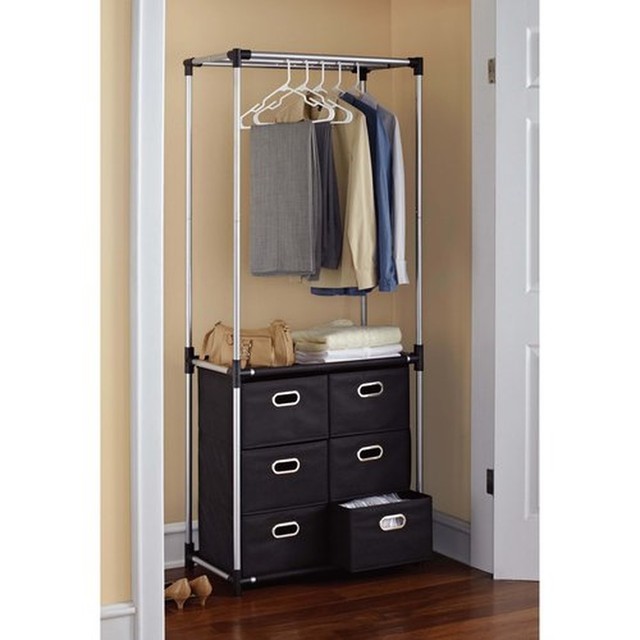 Convenient Closet Organizer 6 Drawer Black Bedroom Storage Mainstays Convenient Closet Organizer 6 Drawer Black Bedroom Storage Mainstays