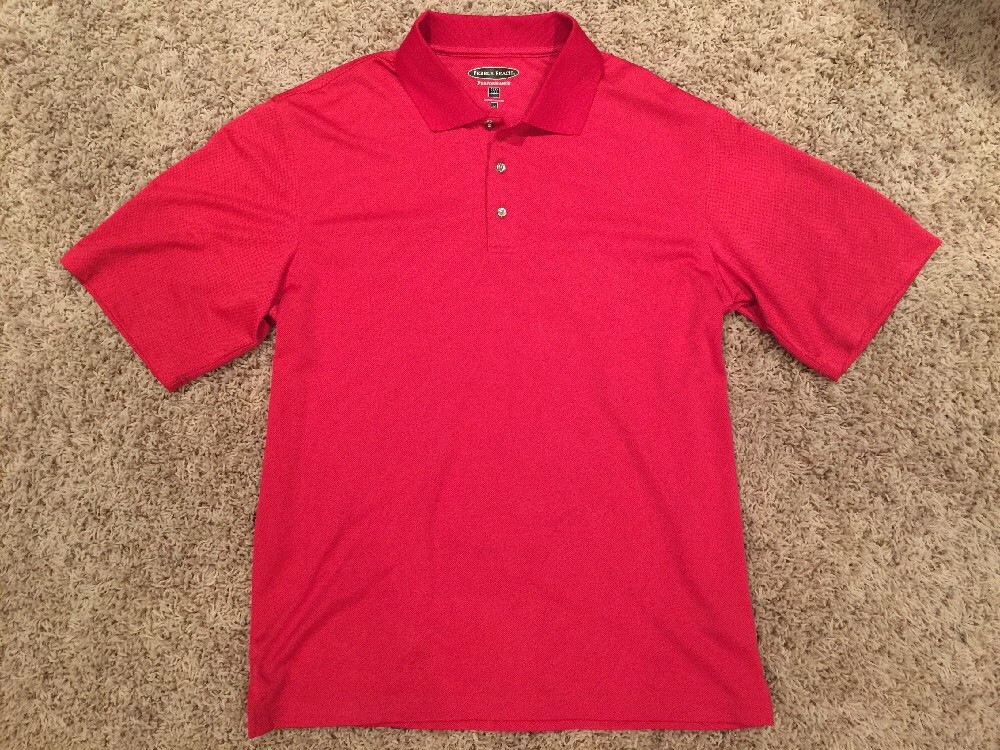 Men S Pebble Beach Performance Golf Polo Shirt Large L Ebay Picture 1 Of 5