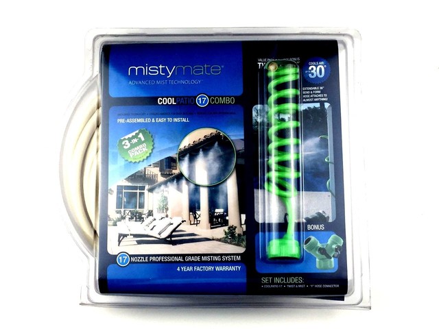 Mistymate Cool Patio 17 Professional Misting System 32 Foot Misty Mate Cool Patio 17 Combo Professional Grade Misting System Model No 16000