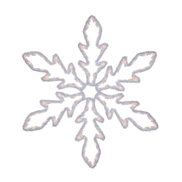 36 lighted white hanging snowflake christmas decoration clear lights - Hanging Lighted Christmas Decorations 36 lighted white hanging snowflake christmas decoration clear lights - Hanging Lighted Christmas Decorations