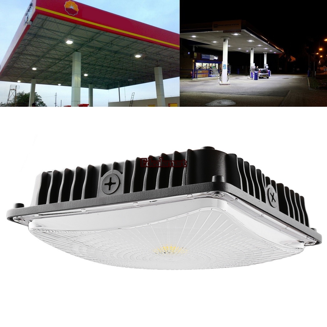 Led Canopy Lights 50w Gym Gas Station Parking Light Fixture Ceiling 7