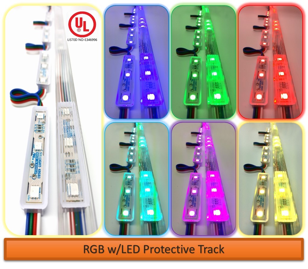 Front Window Led Lights Kit With Protective Tracks For Indoor Picture 1 Of 12