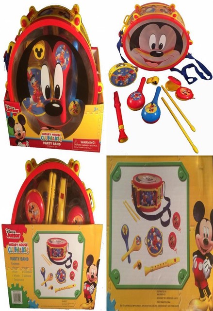 Disney Mickey Mouse Clubhouse Mickey\'s Party Band 10 Piece Set Music ... Disney Mickey Mouse Clubhouse Mickey\'s Party Band 10 Piece Set Music ...