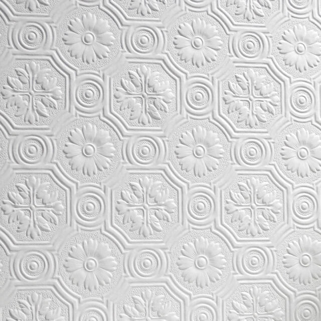 Anaglypta Spencer Wallpaper White Textured Paintable Supaglypta RD0151