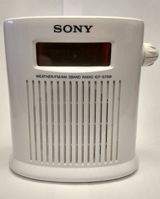Sony Icfs79w Weather Band Digital Shower Radio Ebay Sony Icf S79w Water Resistant Shower Radio Am Fm Weather